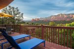 Upper Deck Sunset View of Sedona`s Red Rock Vastness